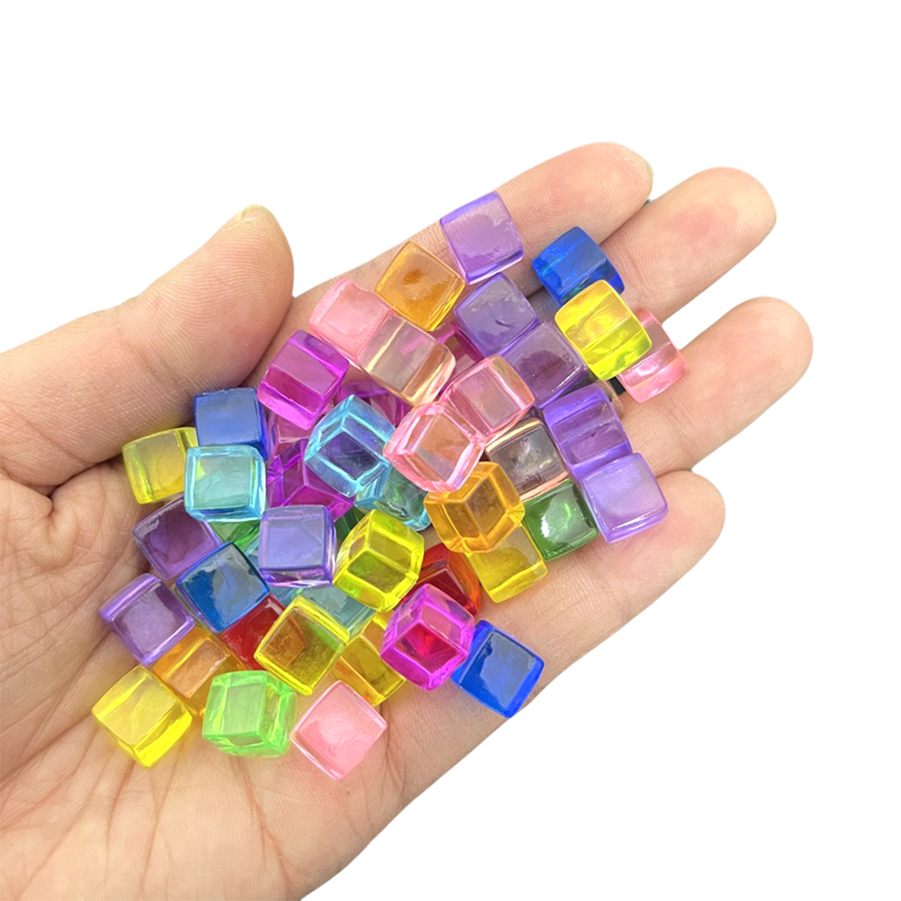 Board Game Sequence - 100 stks/set 8mm Transparante Vierkante Hoek