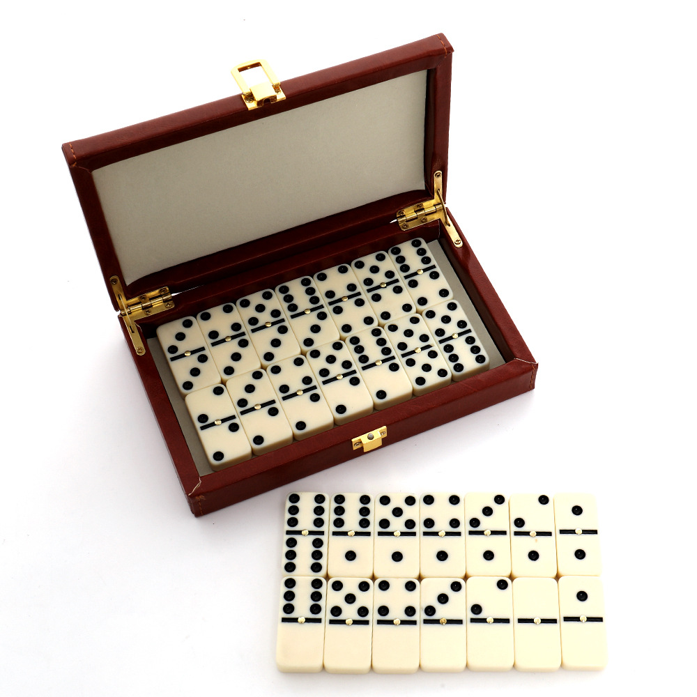 Board Game Family - 28-delige hars domino set, klassiek domino