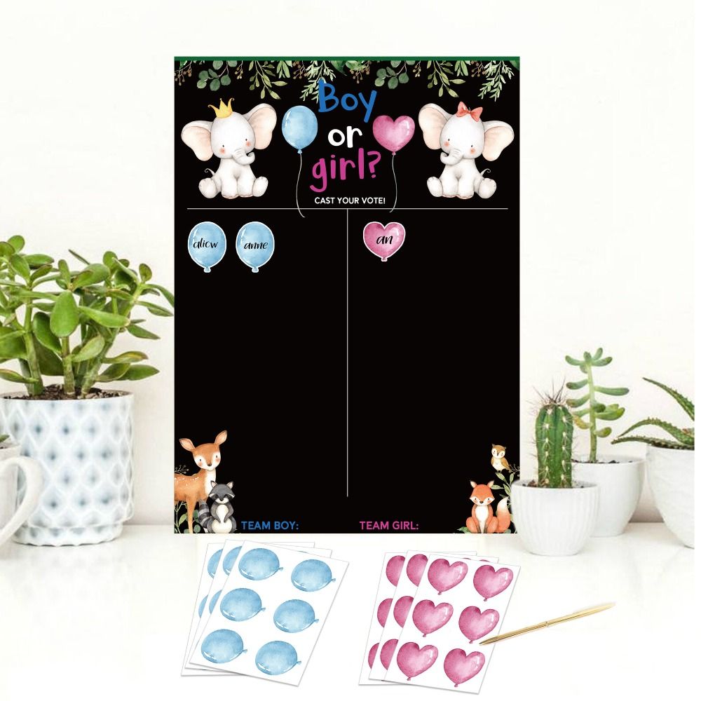 Met stickers Geslacht onthuld  - Board Game Who Is It recensie en prijs
