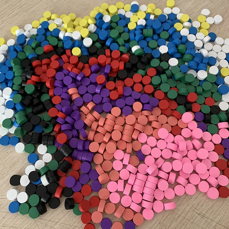 100 stuks 9 kleuren houten spe - Board Game Sequence recensie en prijs