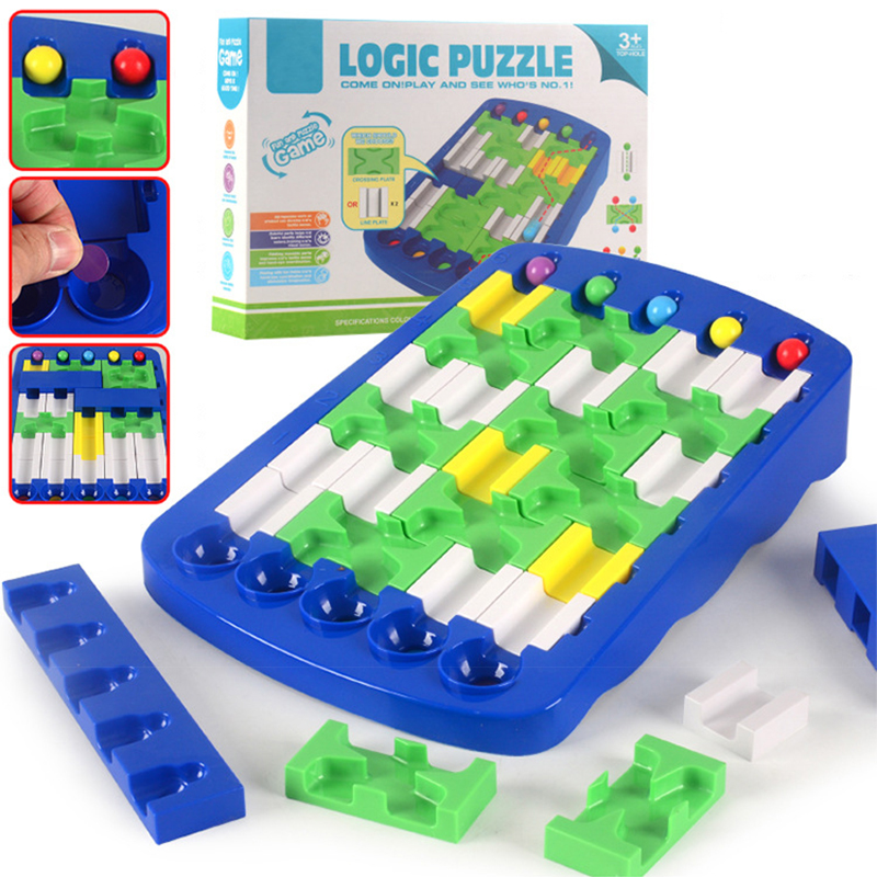 Iq logische route puzzel kraal - Board Game Race Track recensie en prijs