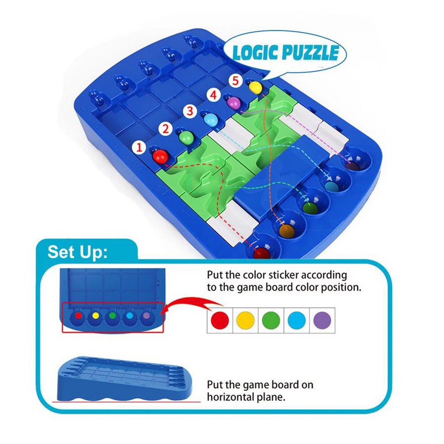 Iq logische route puzzel kraal - Board Game Race Track recensie en prijs