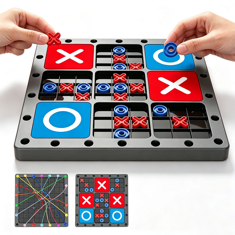 NIEUW 2-in-1 Tic Tac Toe Bords - Board Game Family recensie en prijs