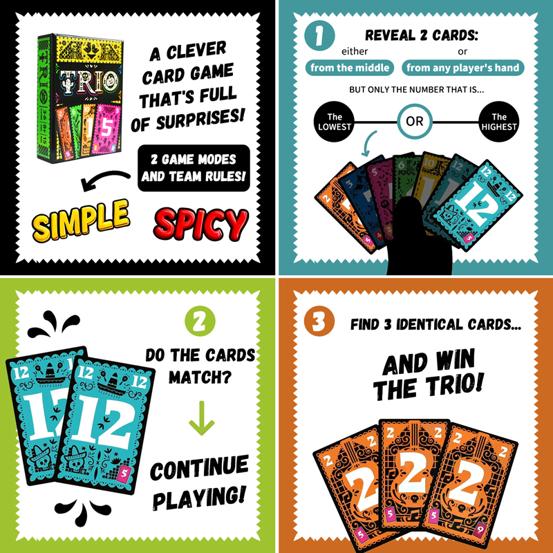 TRIO Strategisch Kaartspel Int - Board Game Bang recensie en prijs